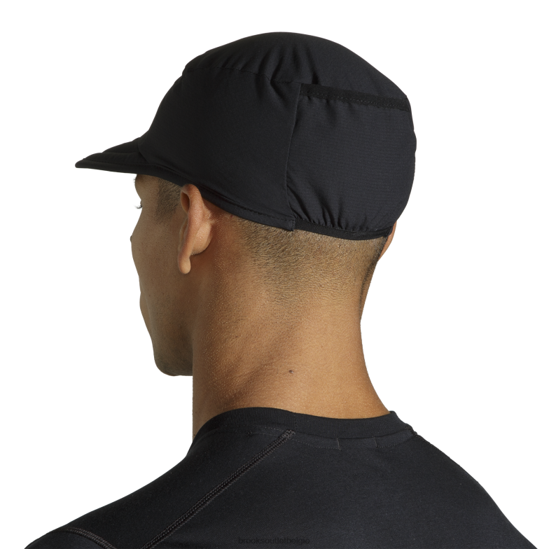 V8D8N1250 lichtgewicht opvouwbare hoed zwart Brooks