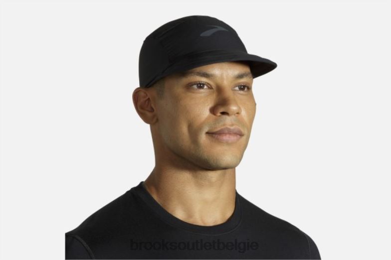 V8D8N1669 lichtgewicht opvouwbare hoed zwart Brooks