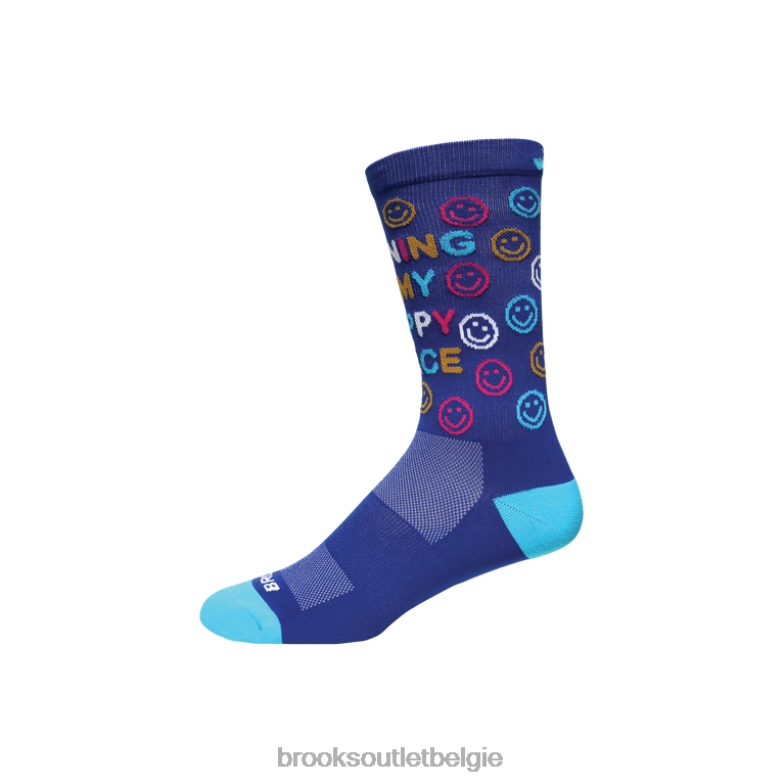 V8D8N1187 tempo gebreide crew blauw Brooks