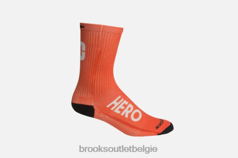 V8D8N1750 hardloophelden sok oranje Brooks