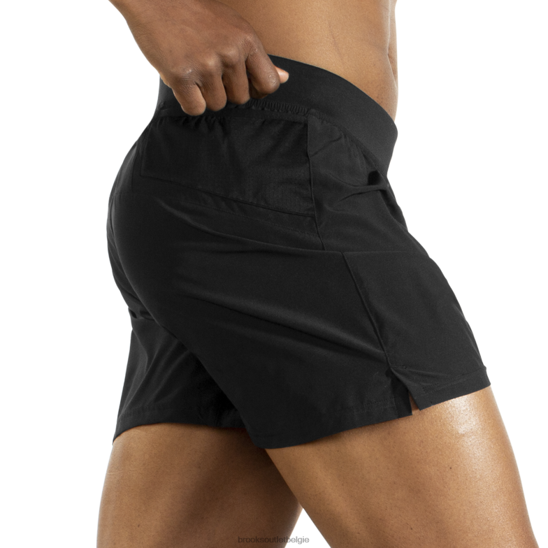 V8D8N1053 sherpa 5'' kort zwart Brooks