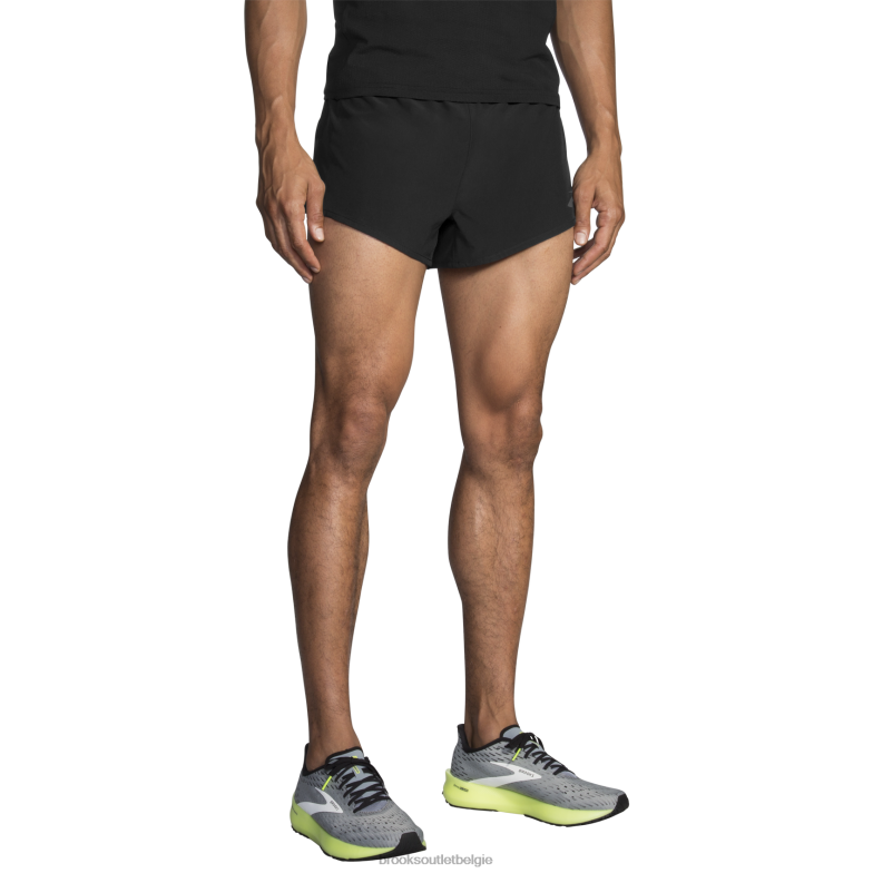 V8D8N1099 sherpa 3'' split kort zwart Brooks