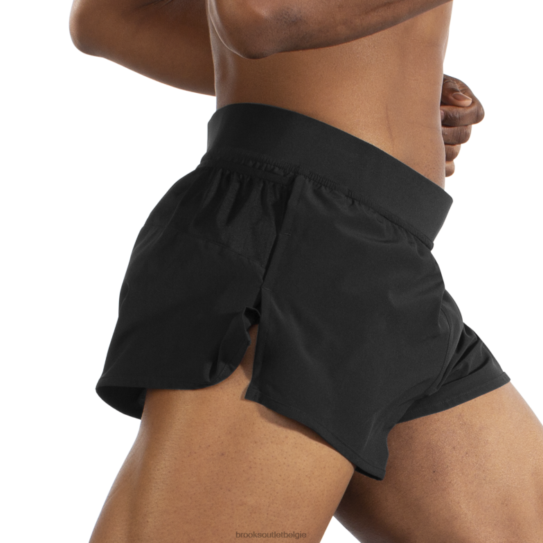 V8D8N1099 sherpa 3'' split kort zwart Brooks