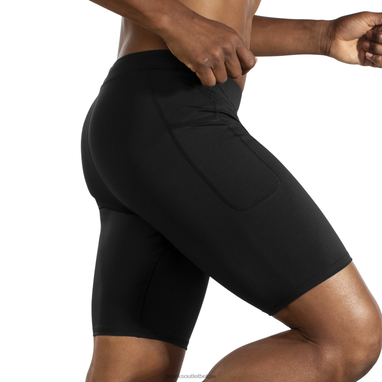 V8D8N1108 bron 9'' kort strak zwart Brooks