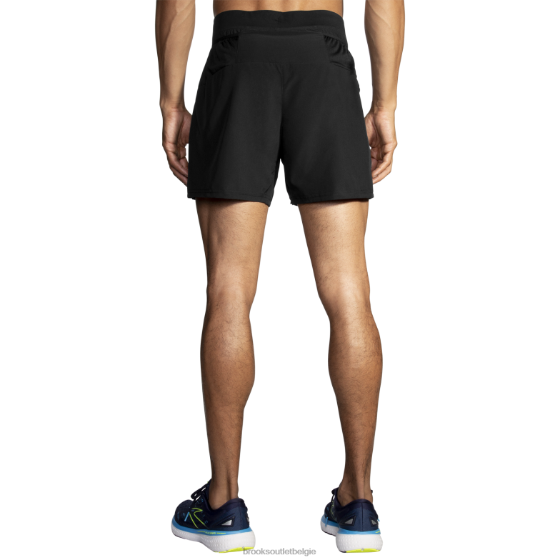 V8D8N1171 sherpa 5'' 2-in-1 kort zwart Brooks