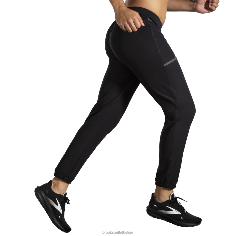 V8D8N1235 rennen binnen jogger zwart Brooks