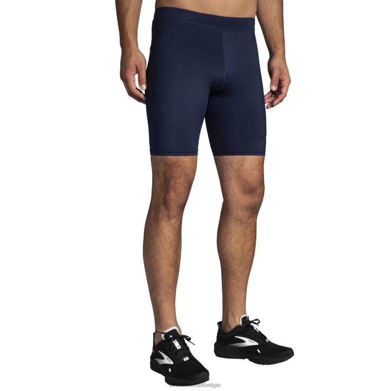 V8D8N536 bron 9 kort strak marine Brooks