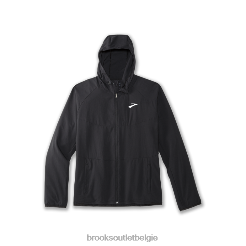 V8D8N1079 luifel jas zwart Brooks