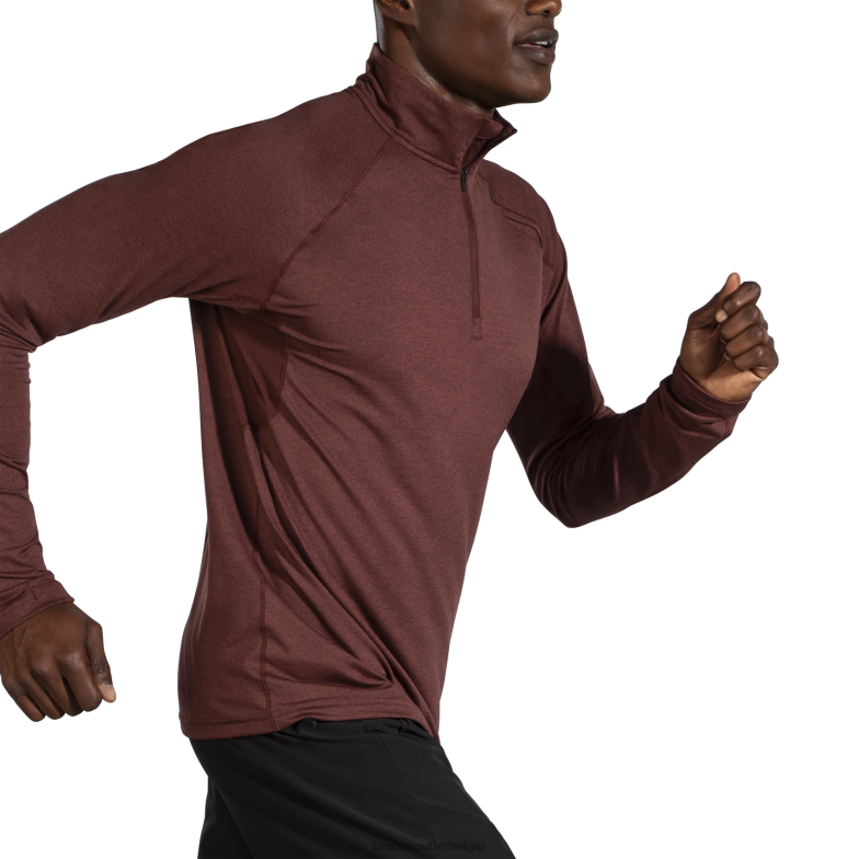 V8D8N1131 streepjes 1/2 ritssluiting rozijn Brooks