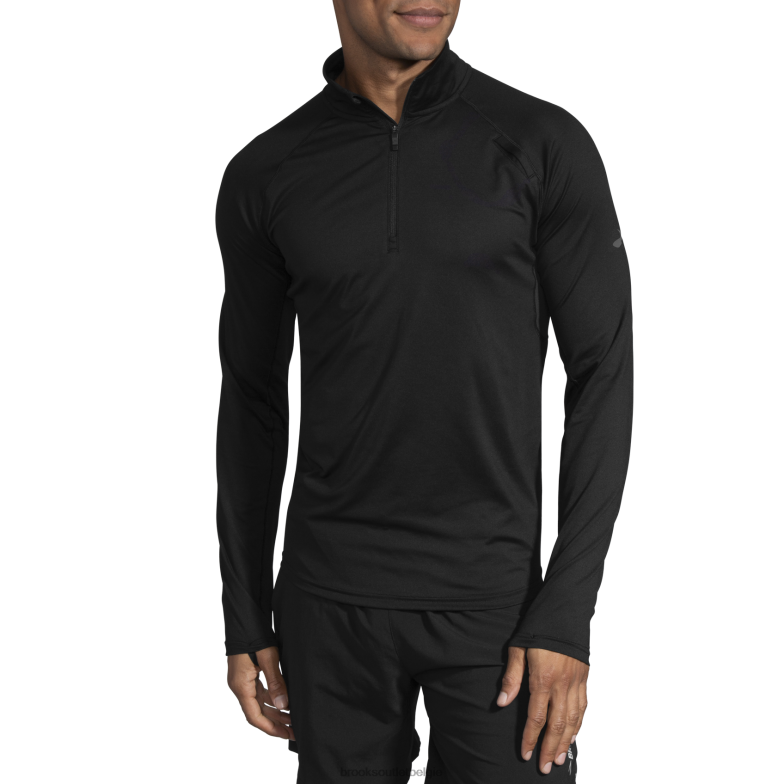 V8D8N1134 streepjes 1/2 ritssluiting zwart Brooks