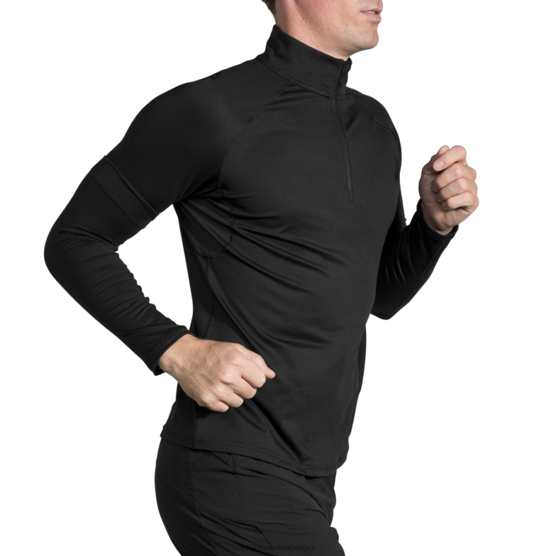 V8D8N1134 streepjes 1/2 ritssluiting zwart Brooks