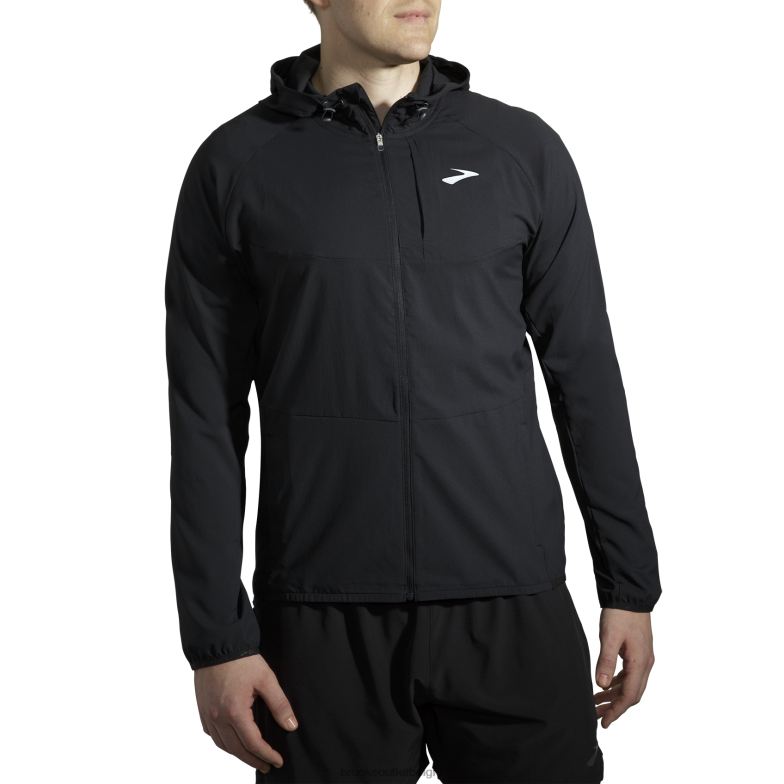 V8D8N440 luifel jas zwart Brooks