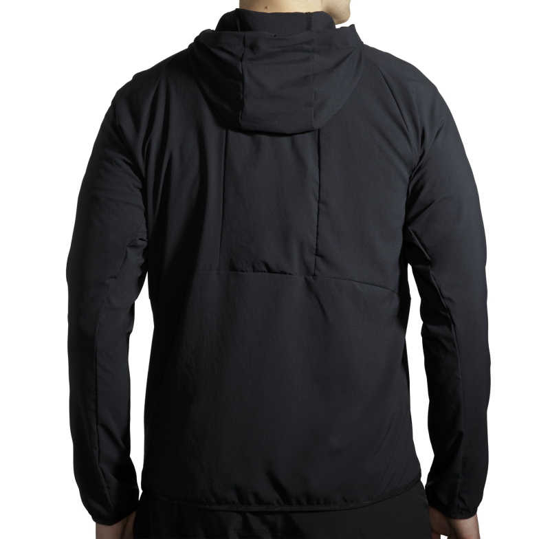 V8D8N440 luifel jas zwart Brooks