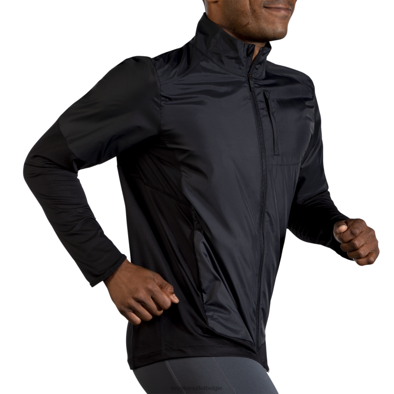 V8D8N707 Fusion hybride jas zwart Brooks