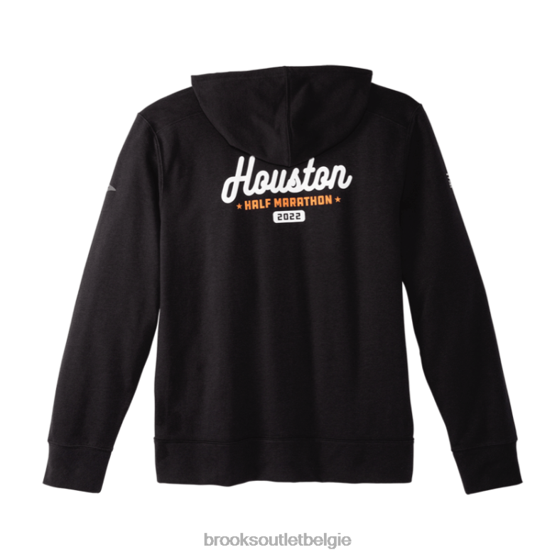 V8D8N734 houston22 hoodie met volledige ritssluiting 2.0 zwart Brooks