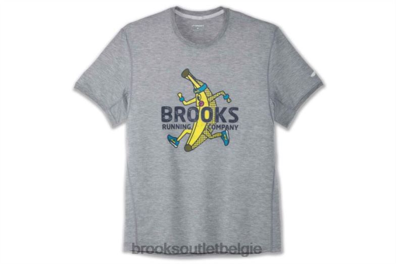 V8D8N1991 afstand grafische korte mouw heide Brooks