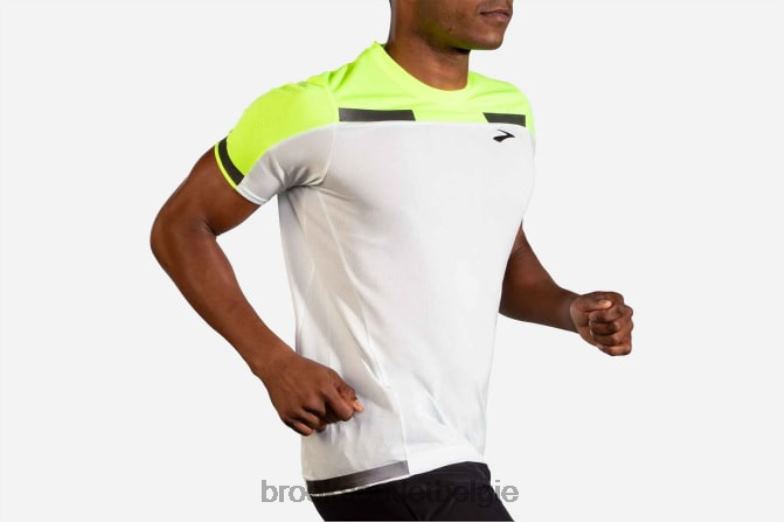 V8D8N1992 carboniet korte mouw grijs Brooks