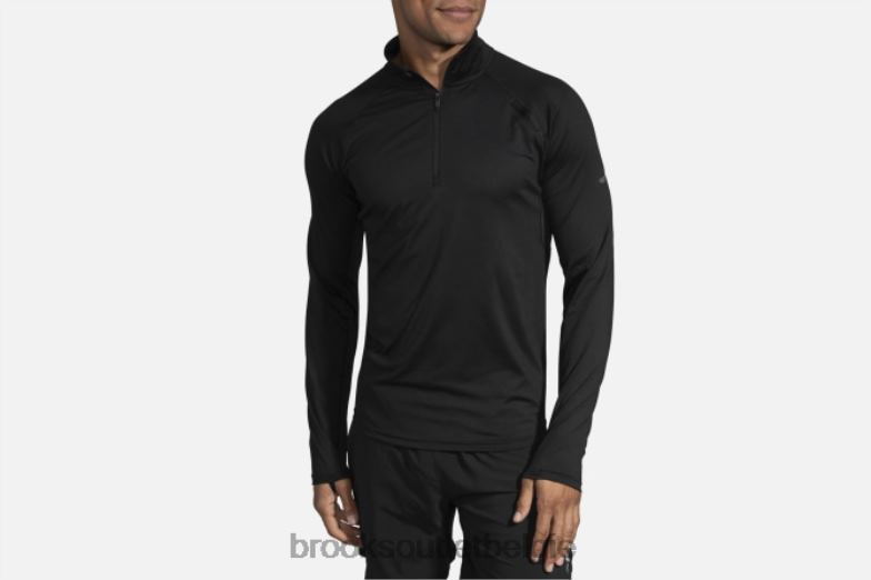 V8D8N1997 streepjes 1/2 ritssluiting zwart Brooks