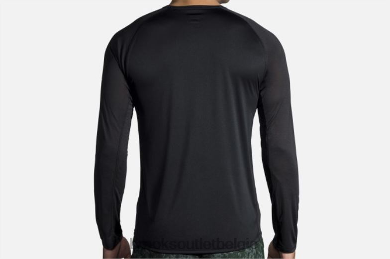 V8D8N2025 stealth-lange mouw zwart Brooks