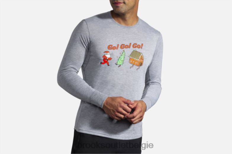 V8D8N2032 afstand grafische lange mouw rennen vrolijk gaan Brooks