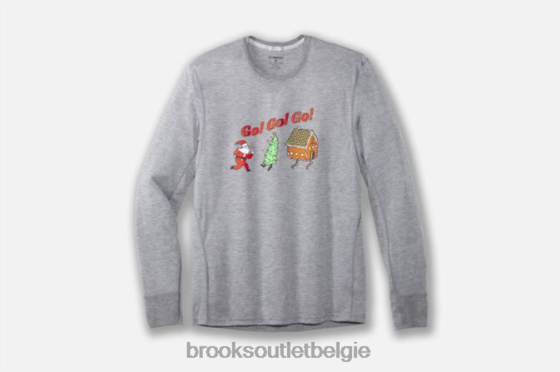 V8D8N2032 afstand grafische lange mouw rennen vrolijk gaan Brooks