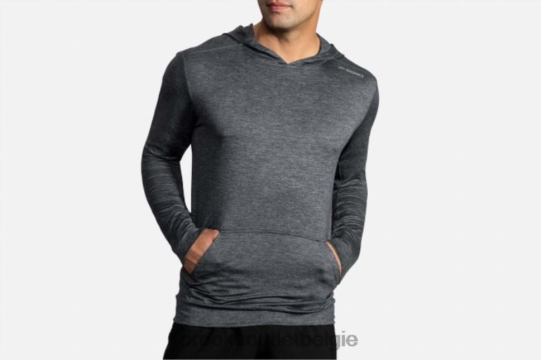 V8D8N2039 streepjes-hoodie heide Brooks