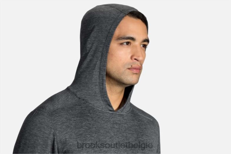V8D8N2039 streepjes-hoodie heide Brooks