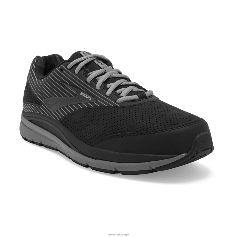 V8D8N284 verslaving walker suède zwart Brooks