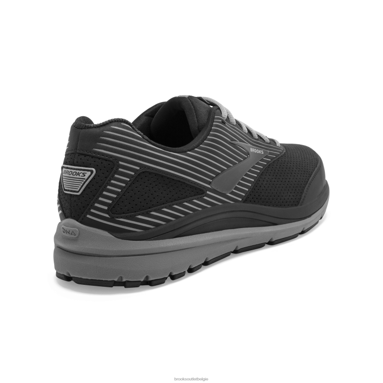 V8D8N284 verslaving walker suède zwart Brooks