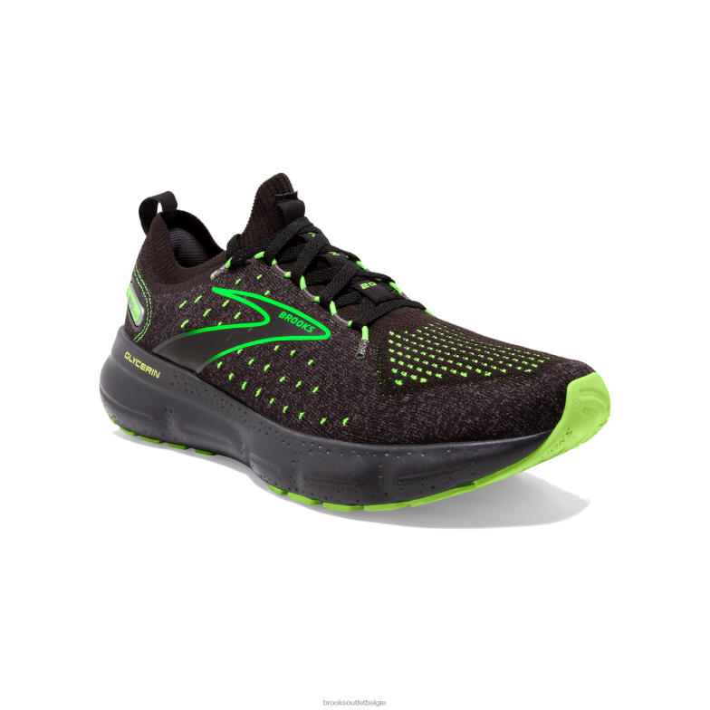 V8D8N15 glycerine stealthfit 20 zwart Brooks