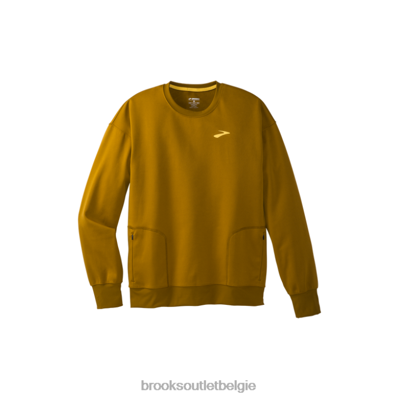 V8D8N1179 uitgevoerd in sweatshirt mosterd Brooks