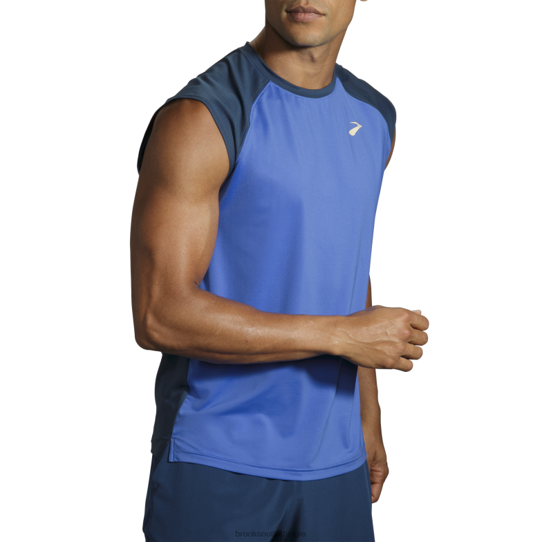 V8D8N1222 binnen mouwloos uitgevoerd blauwachtig Brooks