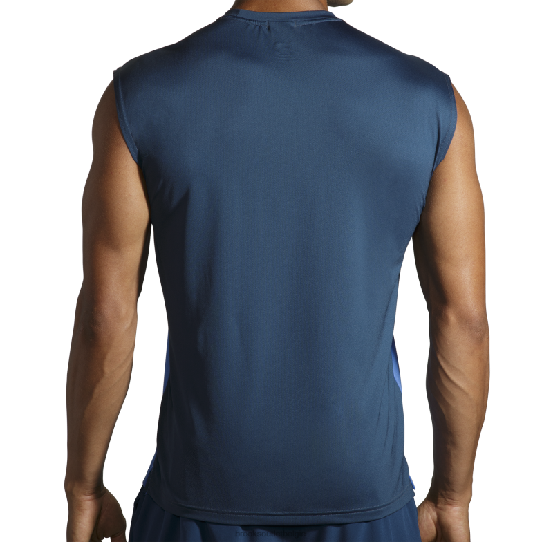 V8D8N1222 binnen mouwloos uitgevoerd blauwachtig Brooks