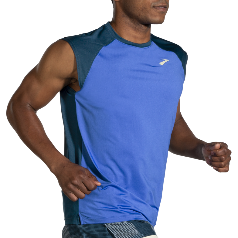 V8D8N1222 binnen mouwloos uitgevoerd blauwachtig Brooks