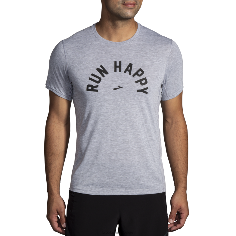 V8D8N302 afstand grafische korte mouw gelukkige boog Brooks