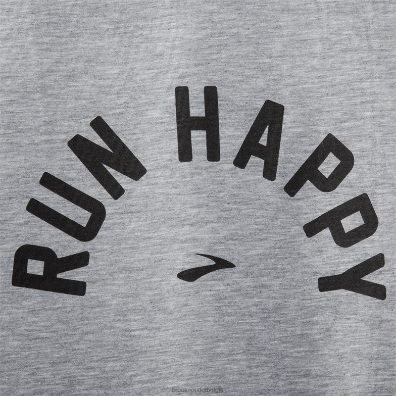 V8D8N302 afstand grafische korte mouw gelukkige boog Brooks