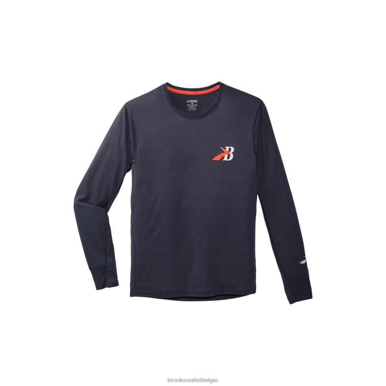 V8D8N330 afstand grafische lange mouw concreet Brooks