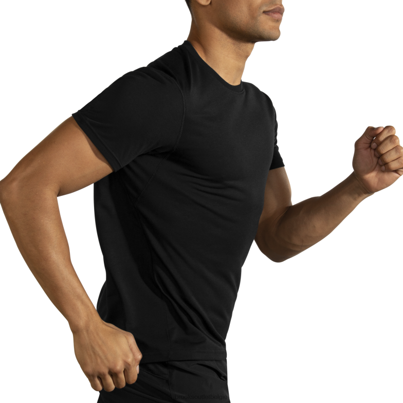 V8D8N344 afstand korte mouw zwart Brooks