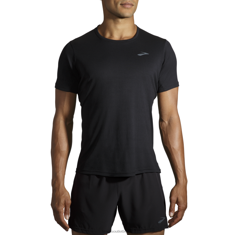 V8D8N430 sfeer korte mouw zwart Brooks