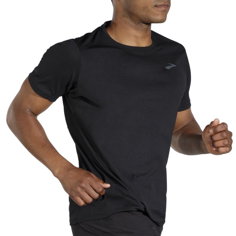 V8D8N430 sfeer korte mouw zwart Brooks