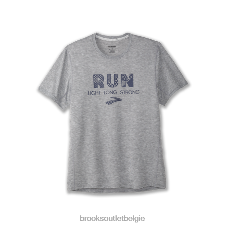 V8D8N503 afstand grafische korte mouw licht Brooks