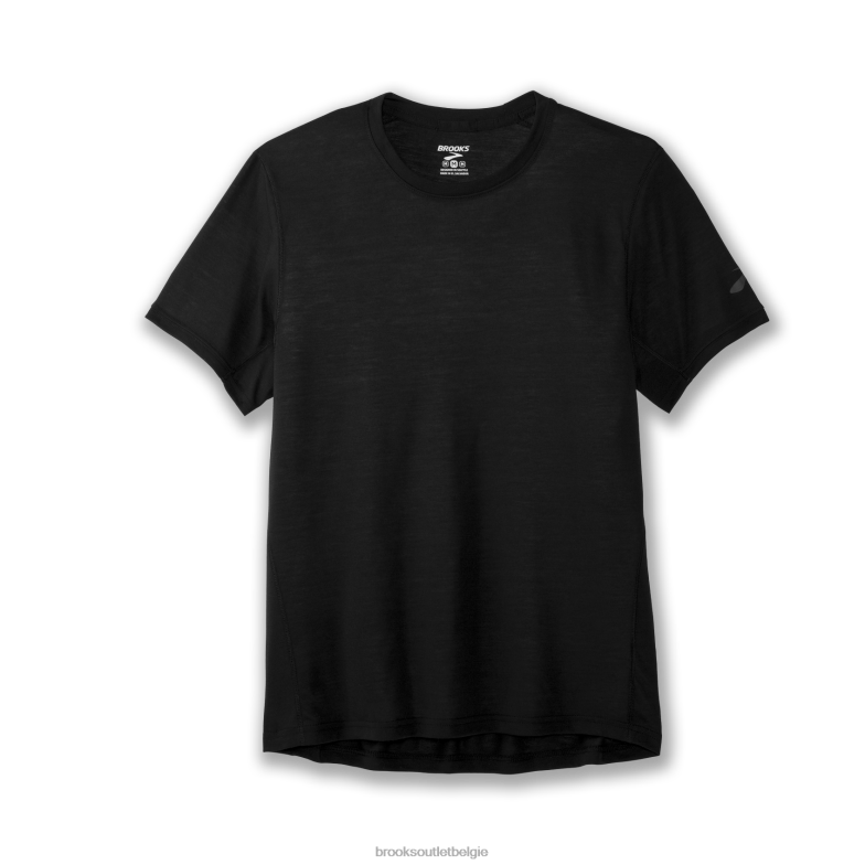 V8D8N610 afstand korte mouw zwart Brooks