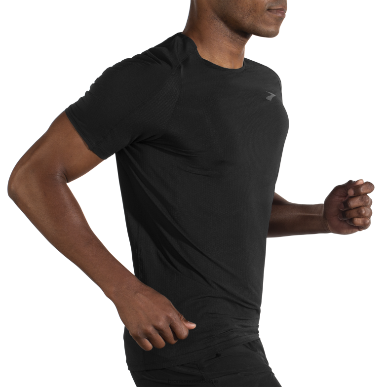 V8D8N777 sfeer korte mouw zwart Brooks