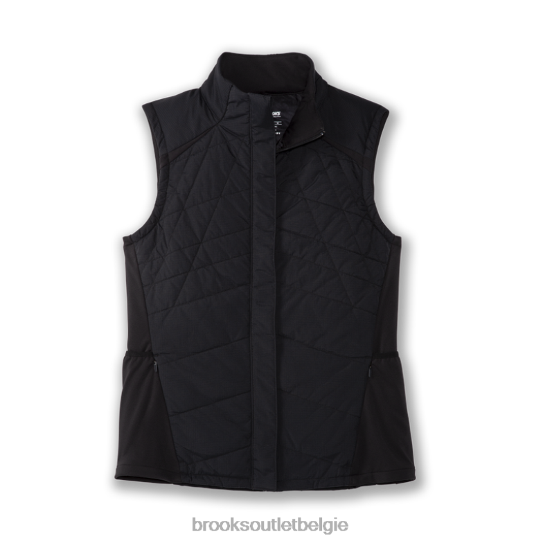 V8D8N1289 schild hybride vest zwart Brooks