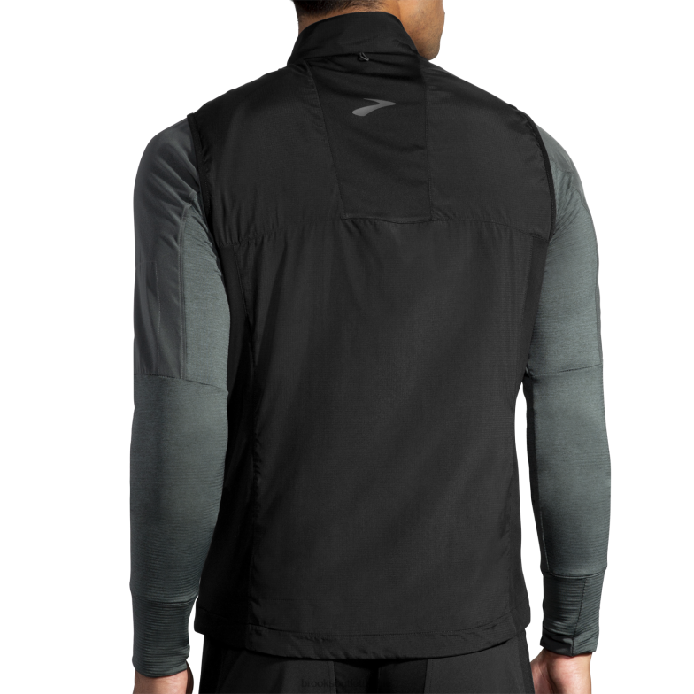 V8D8N1291 schild hybride vest zwart Brooks