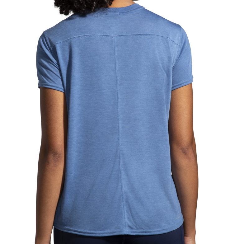 V8D8N1202 afstand korte mouw blauw Brooks