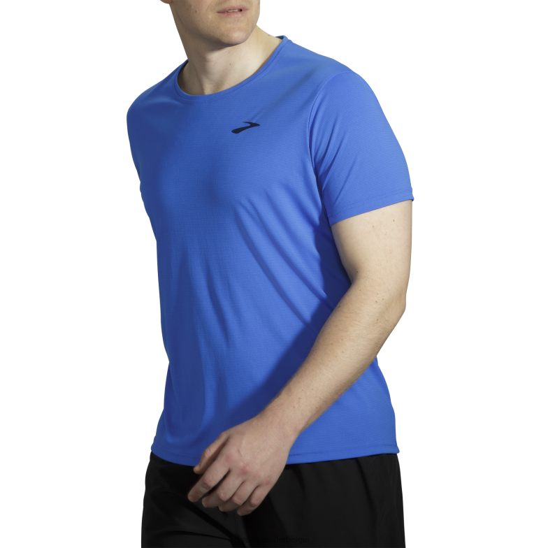 V8D8N1045 sfeer korte mouw blauwachtig Brooks