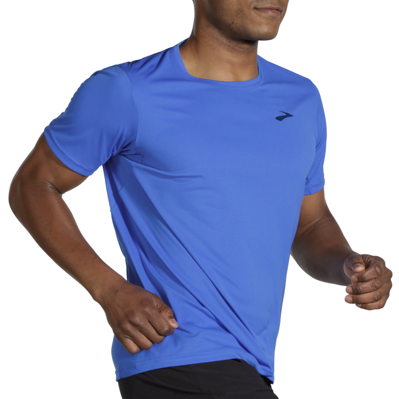 V8D8N1045 sfeer korte mouw blauwachtig Brooks