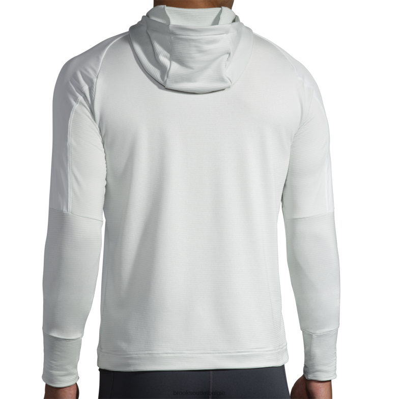 V8D8N1282 thermische hoodie met inkeping grijs Brooks