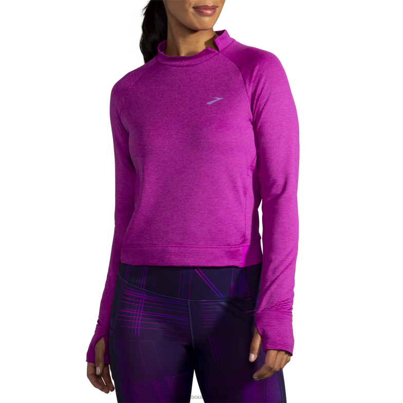 V8D8N1285 inkeping thermische lange mouw magenta Brooks